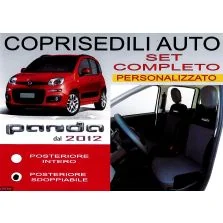 Coprisedili Foderine Anteriori e Posteriori Superjolly Panda 12> Posteriore Sdoppiabile